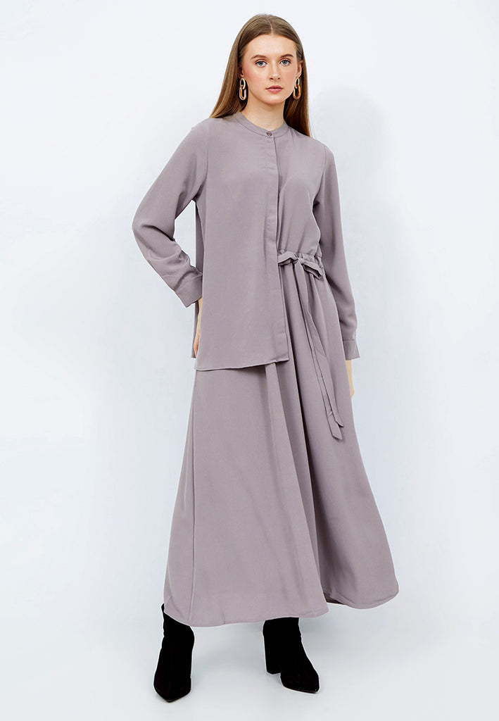 Maxi Dress with Front Panel Details