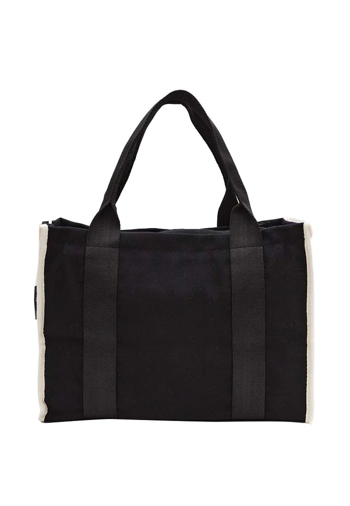 Contrast Piping Tote Bag