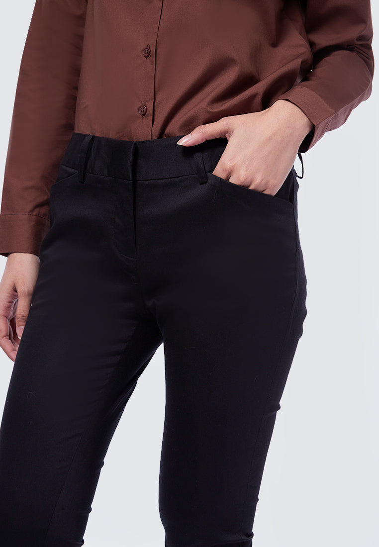 Basic Skinny Med Rise Manhattan Editor Pants