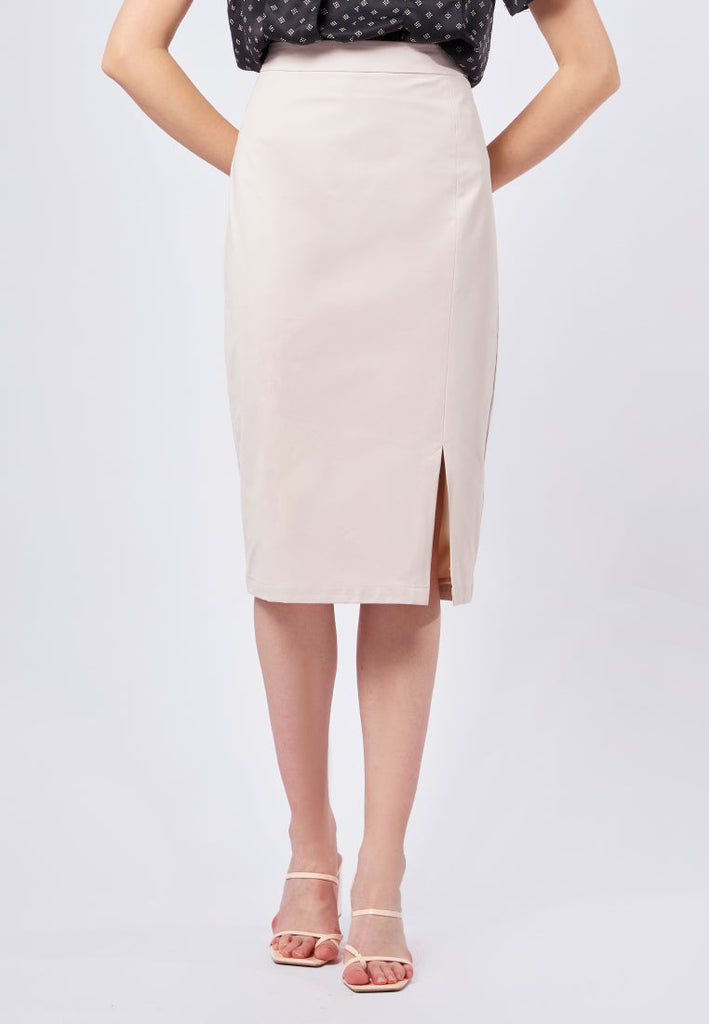 Midi Skirt with Slit Details