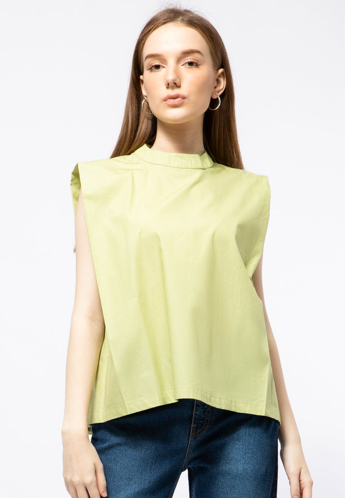 High Neck Sleeveless Top