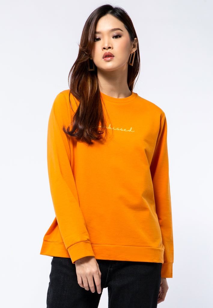 Graphic Long Sleeve Sweatshirt Pumpkin