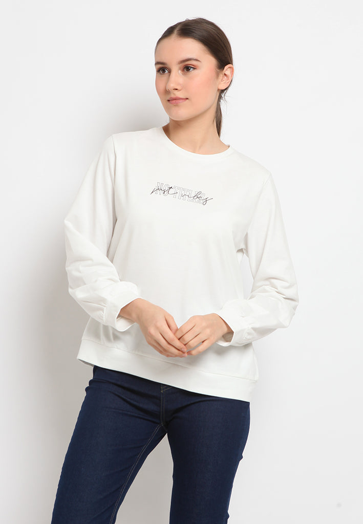 Graphic long sleeve sweatshirt