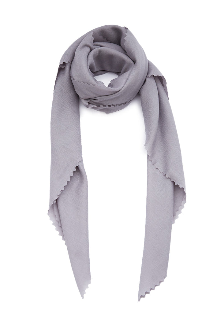 Solid Grey Square Scarf
