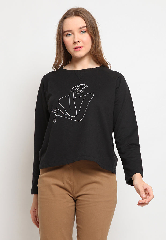 Graphic Long Sleeve Sweatshirt