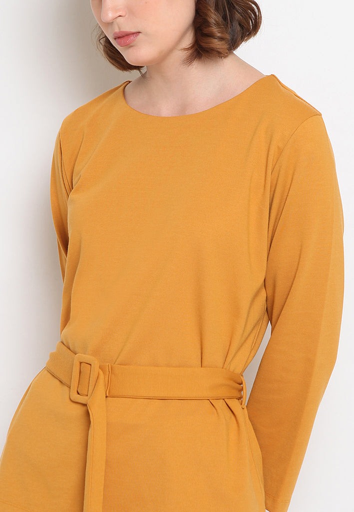 3/4 sleeve belted tops
