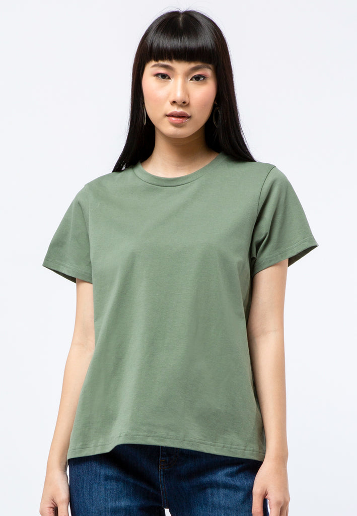 Round Sleeves Basic T-shirt
