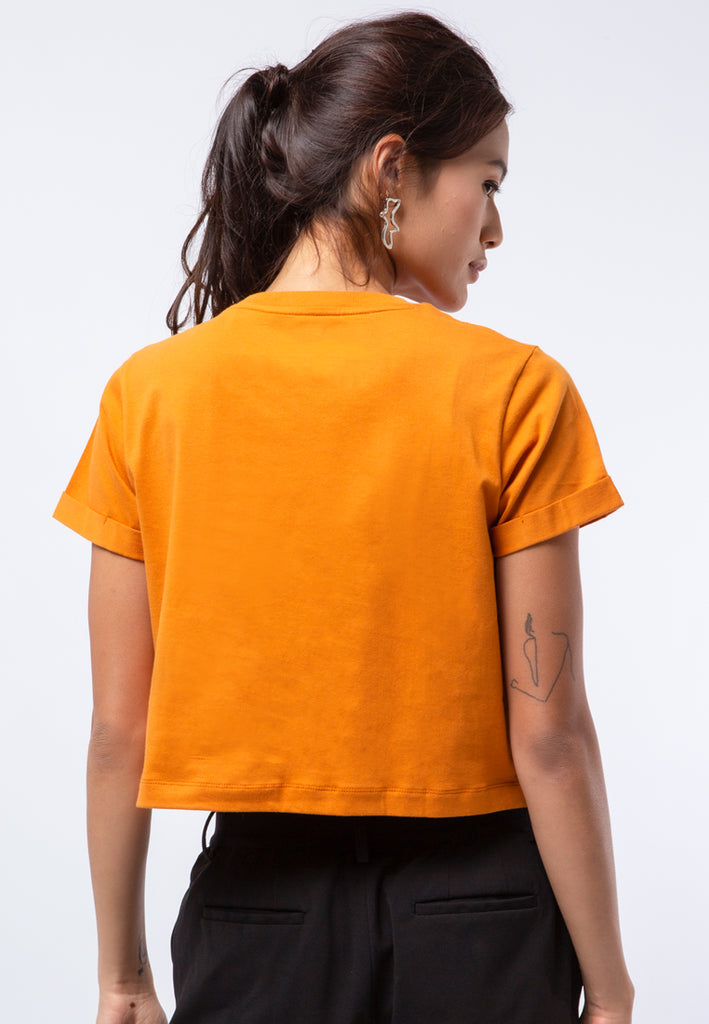 Basic Short Sleeve Crop T-shirt