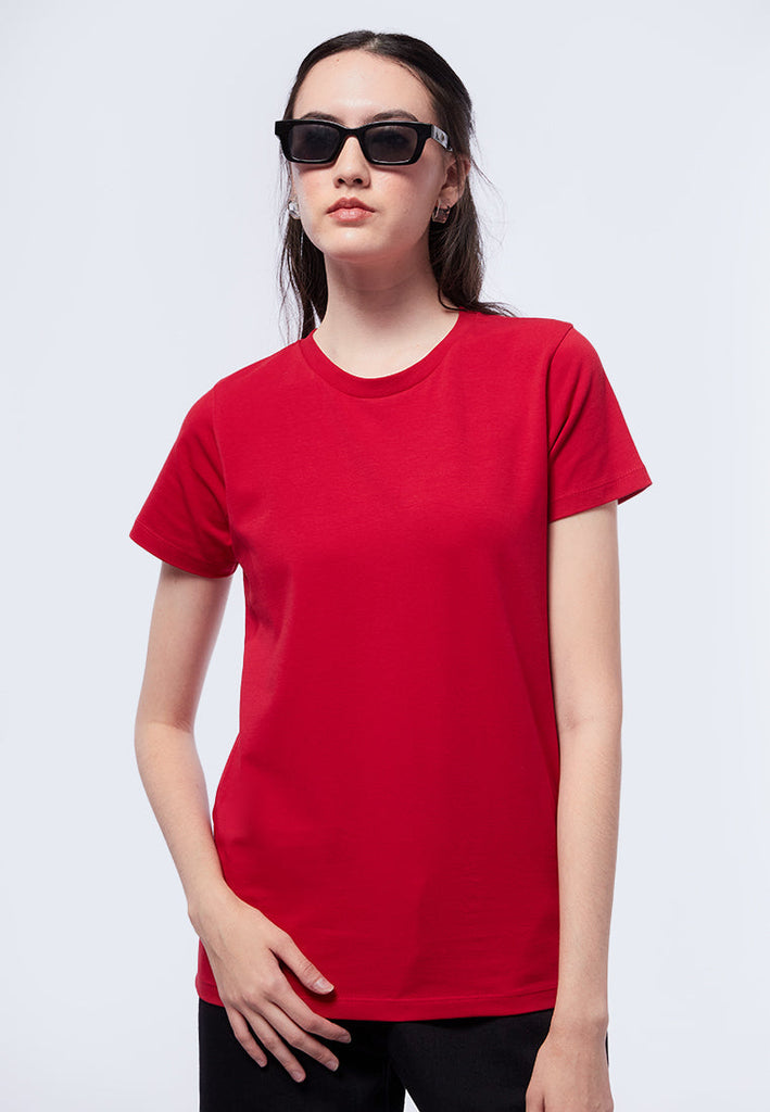 Basic Round Neck Cotton T-Shirt