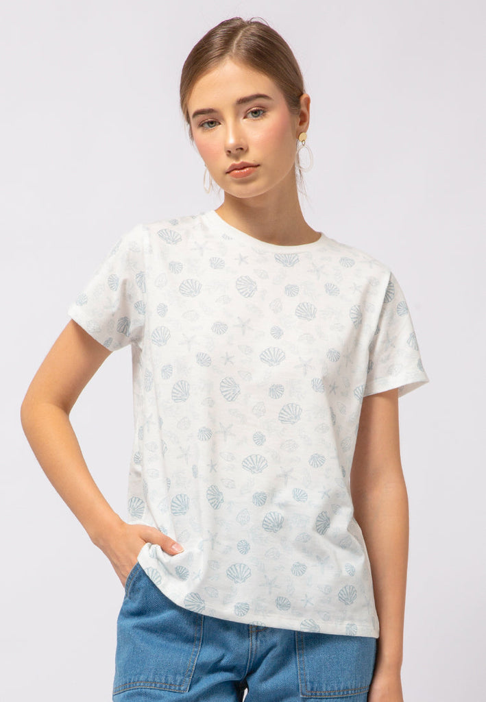 Full Print Round Neck T-shirt