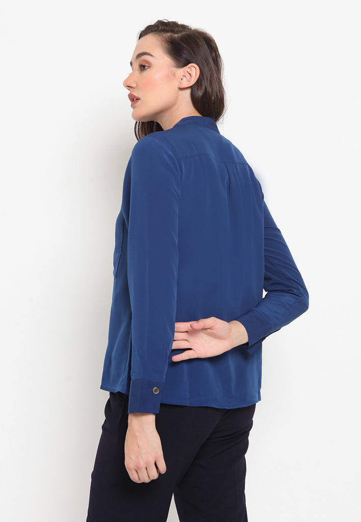Pocketed Detail Blouse