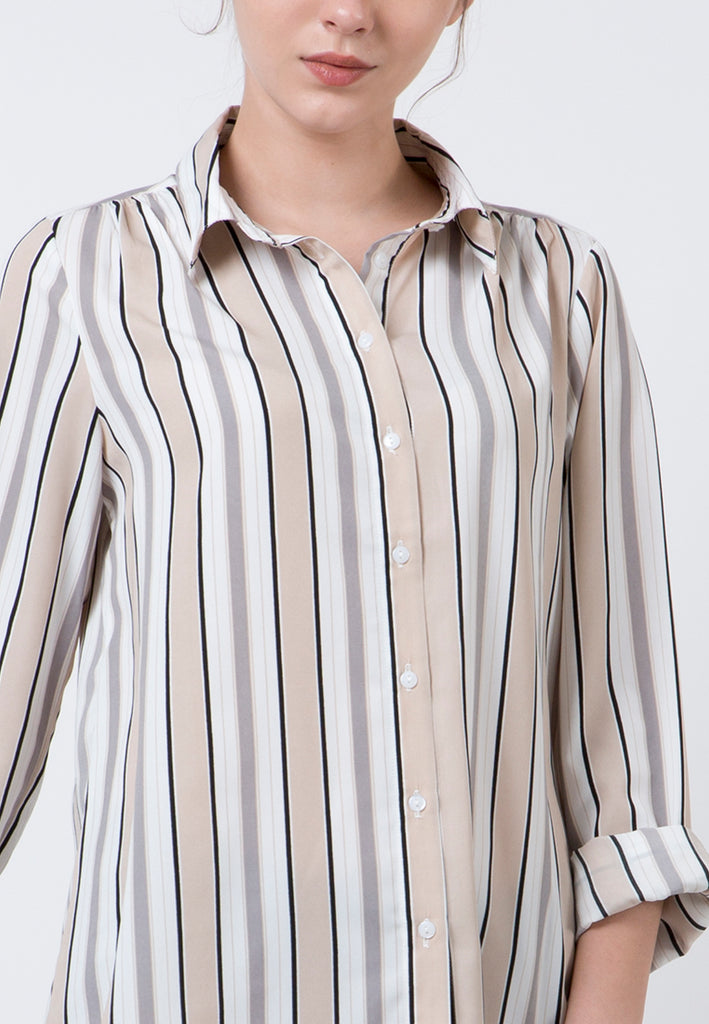 Stripes Shirt L/S Key Item 20D079