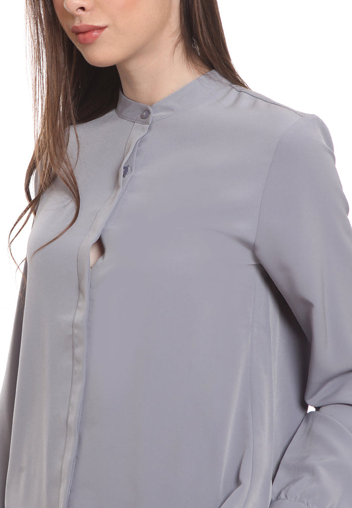 Frill collared blouse
