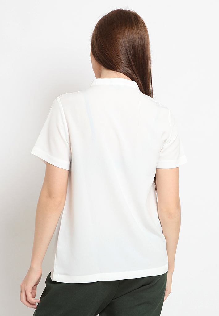 Chinese Collar Short Sleeve Shirt