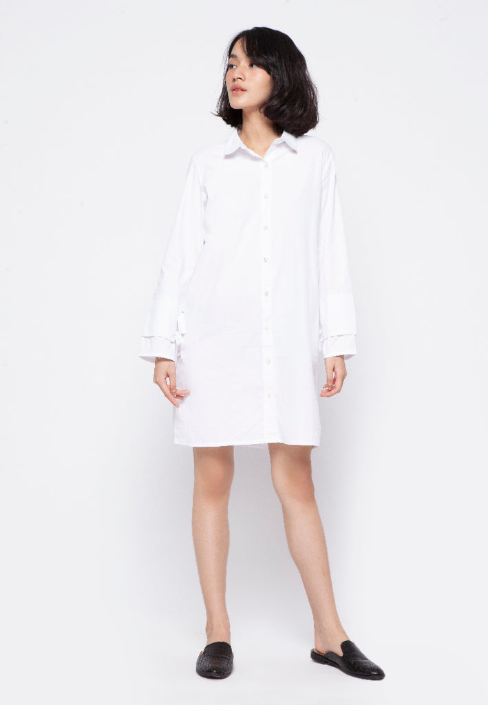 Shirt Dress with Double Cuff Detail