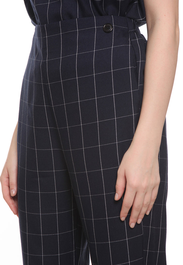 Checked Crop Pants