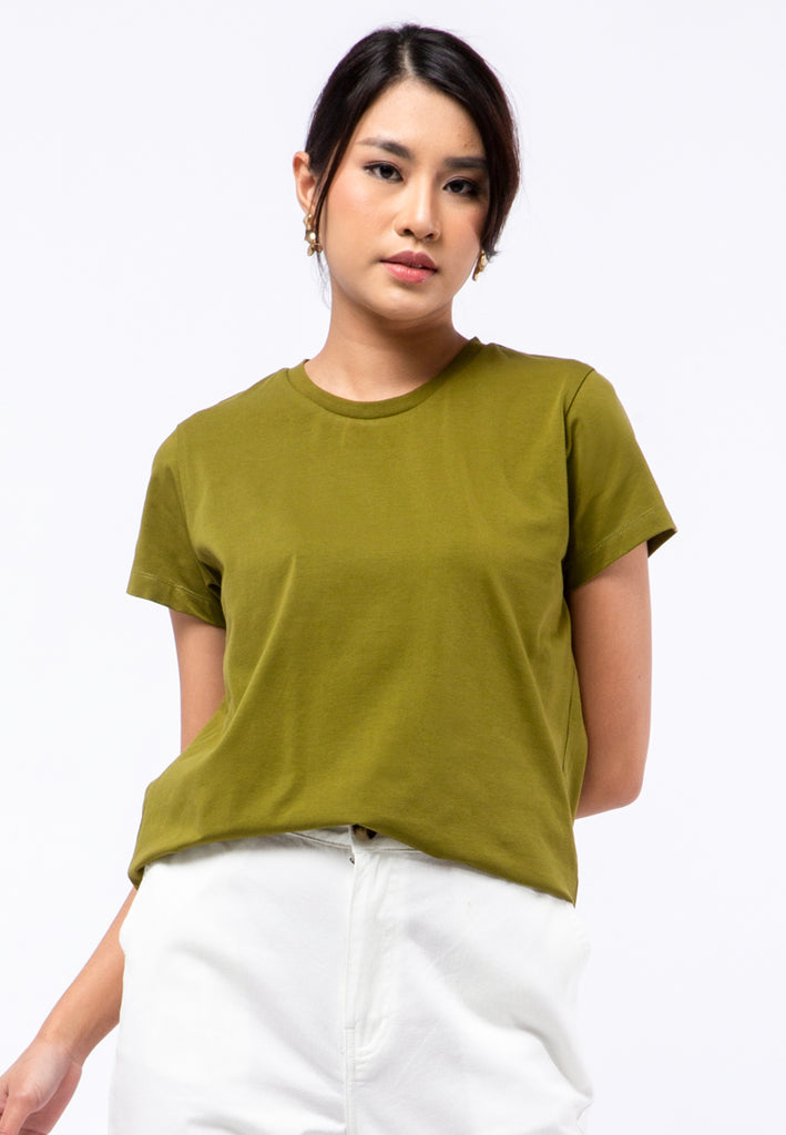 Regular Fit Short Sleeve T-shirt Moss Green