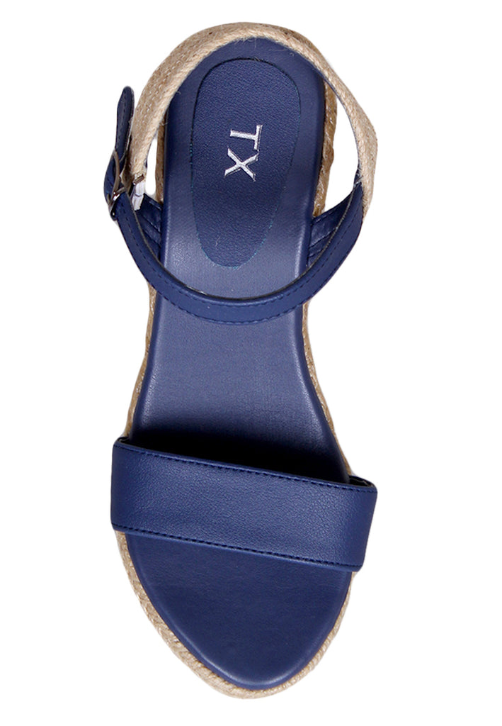 Navy Wedges Shoes