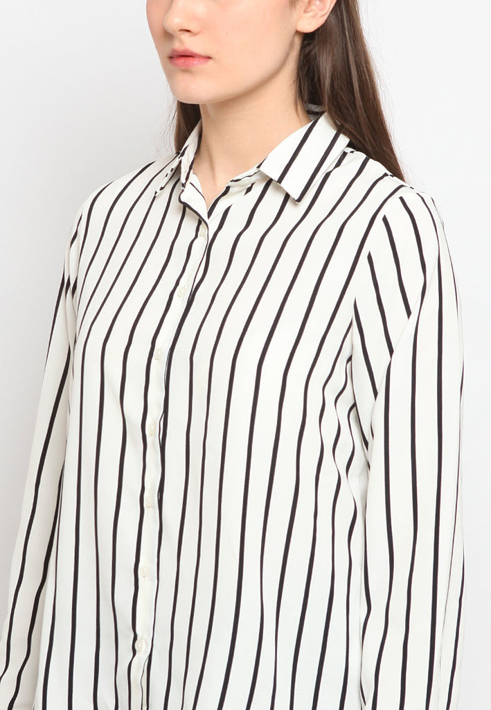 Long sleeve stripe shirt