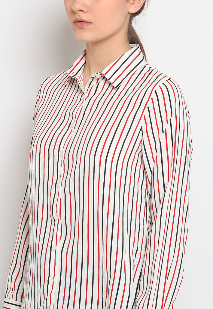Long sleeve stripe shirtt
