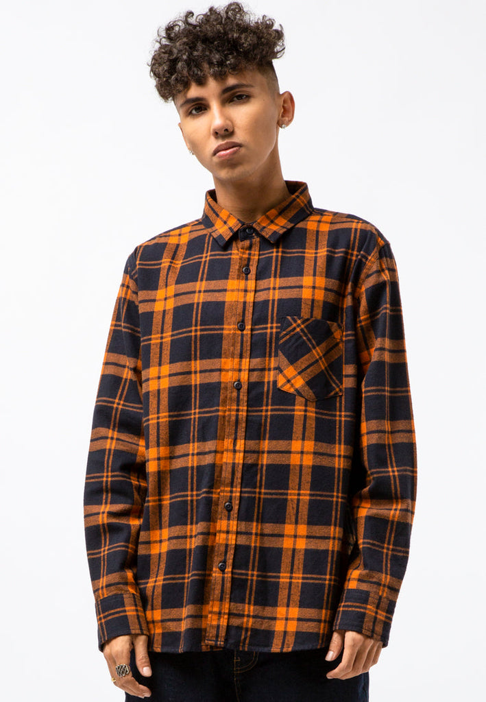 Long Sleeve Brush Checks Shirt